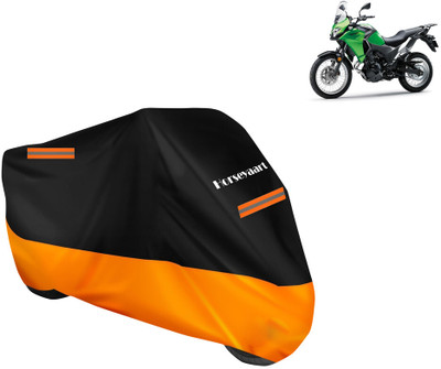 Horseyaart Waterproof Two Wheeler Cover for Kawasaki(Versys X 300 BS6, Orange)