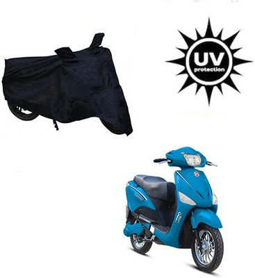 MMSSTAR Waterproof Two Wheeler Cover for Hero(Electric, Black)