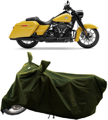 GROFATIK Two Wheeler Cover for Harley Davidson(Road King, Green)
