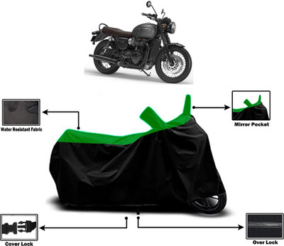 Amexride Two Wheeler Cover for Triumph(Bonneville T120 Black BS6, Green)