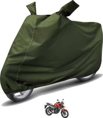 Caronix Waterproof Two Wheeler Cover for Honda(CB Hornet 160R, Green)