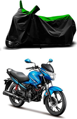 VESMEI Two Wheeler Cover for Hero(Glamour i3s BS6, Green)