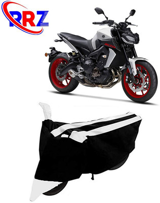RRZ Waterproof Two Wheeler Cover for Yamaha(MT 9, Black, White)