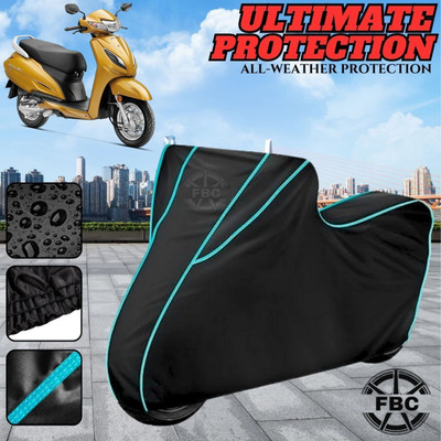 OliverX Waterproof Two Wheeler Cover for Honda(Activa 6G, Black)