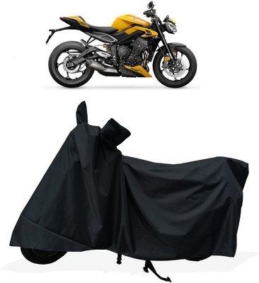 Tricway Two Wheeler Cover for Triumph(Street Triple RS, Black)