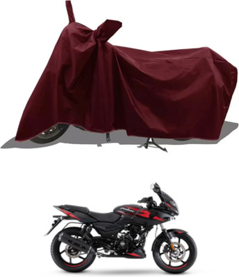 WMIZEXA Waterproof Two Wheeler Cover for Universal For Bike(Pulsar 220 BS6, Maroon)
