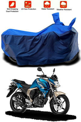 Mdstar Waterproof Two Wheeler Cover for Yamaha(FZ-FI, Blue, Blue)