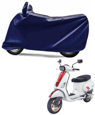DeepShakshi AUTOMOTIVE Waterproof Two Wheeler Cover for Vespa(Vespa, Blue)