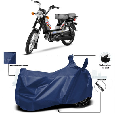 HWSXQAE Waterproof Two Wheeler Cover for TVS(XL 100 Heavy Duty, Blue)