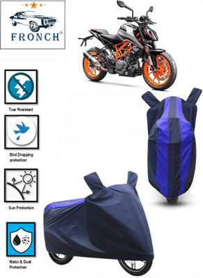 FRONCH Waterproof Two Wheeler Cover for KTM(390 Duke, Blue)