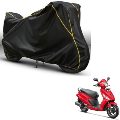 Car Life Two Wheeler Cover for Hero(Maestro, Black, Yellow)