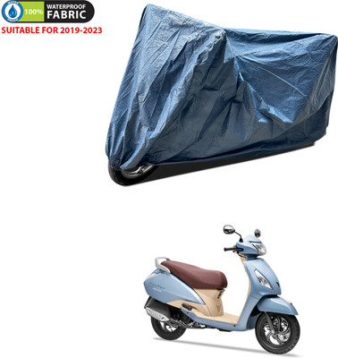 PAGORA Waterproof Two Wheeler Cover for TVS(Jupiter Grande, Blue)