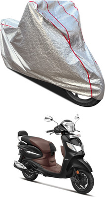 AutoGalaxy Waterproof Two Wheeler Cover for Hero(Pleasure Plus, Silver)