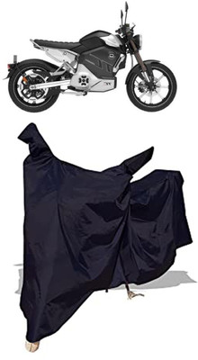 Amexride Two Wheeler Cover for Revolt(RV Cafe Racer BS6, Black)