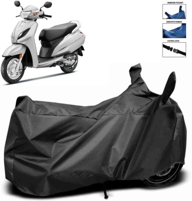 ma collections Waterproof Two Wheeler Cover for Honda(Activa 125, Black)