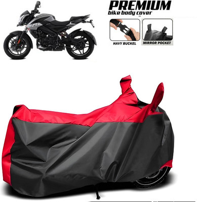 smwzxyu Waterproof Two Wheeler Cover for Bajaj(Pulsar NS 200, Red)