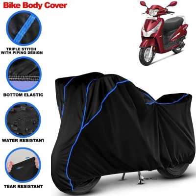 Grizzly Two Wheeler Cover for Hero(Destini 125, Black, Blue)