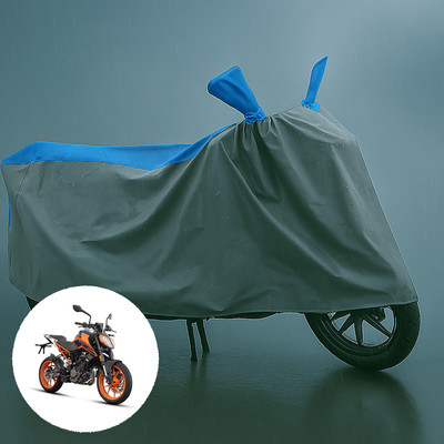 CODOKI Waterproof Two Wheeler Cover for KTM(Duke 200, Grey, Blue)