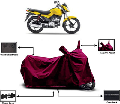 AASHTIK MART Two Wheeler Cover for Mahindra(Stallio, Maroon)