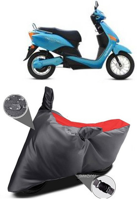 smwzxyu Waterproof Two Wheeler Cover for Hero(Electric, Black, Red)