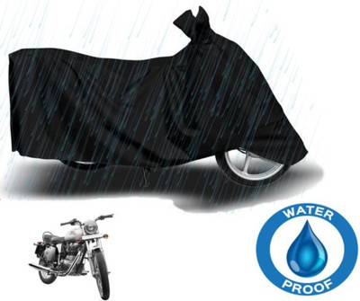 RAAMKM Waterproof Two Wheeler Cover for Hero, Honda, Royal Enfield, TVS(Star Sport, Black)