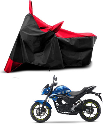 AASHTIK MART Two Wheeler Cover for Universal For Bike(Gixxer, Red, Black)