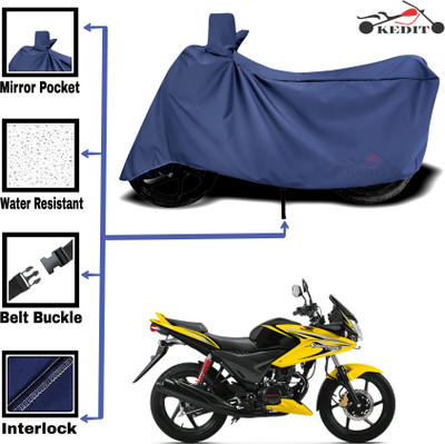 KEDIT Two Wheeler Cover for Universal For Bike(CBF Stunner, Blue)