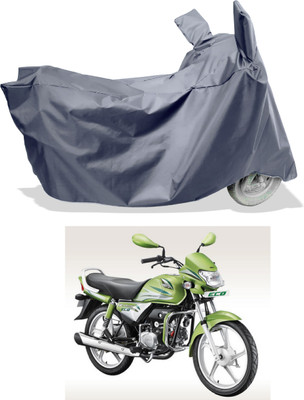 Amexride Two Wheeler Cover for Hero(HF Deluxe Eco, Grey)