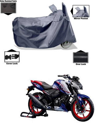 CODOKI Waterproof Two Wheeler Cover for TVS(Apache RTR 165 RP, Grey)