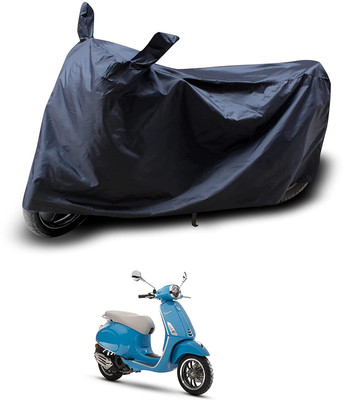 KEDIT Two Wheeler Cover for Piaggio(Elegante 150, Black)