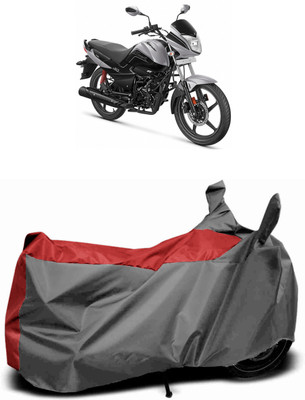 MMSSTAR Waterproof Two Wheeler Cover for Hero(Splendor I Smart, Red, Grey)