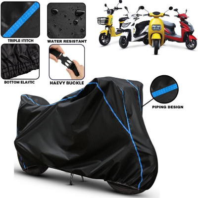 OliverX Two Wheeler Cover for Techo Electra(Electra 4S, Black)