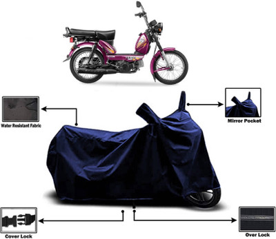 KEDIT Two Wheeler Cover for TVS(XL 100, Blue)