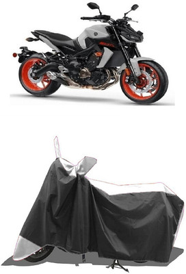 SUGASHRI Waterproof Two Wheeler Cover for Yamaha(MT 09 BS6, White, Black)
