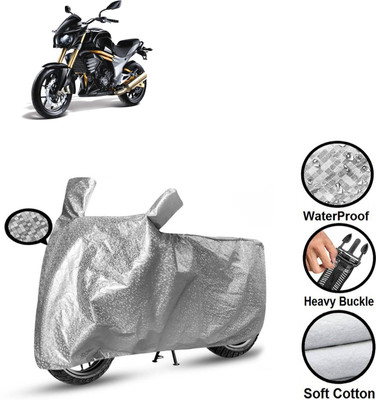 PAGORA Waterproof Two Wheeler Cover for Mahindra(Mojo, Silver)