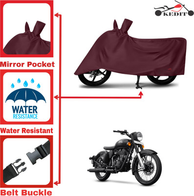 AASHTIK MART Two Wheeler Cover for Royal Enfield(Bullet, Maroon)