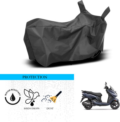 ANTHUB Waterproof Two Wheeler Cover for Suzuki(Burgman Electric, Black)