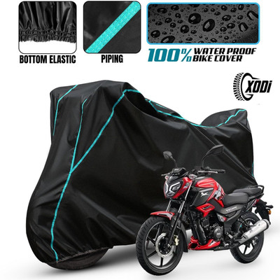 xodi Waterproof Two Wheeler Cover for TVS(Raider, Black, Blue, Multicolor)