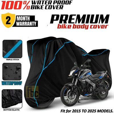 FBC Waterproof Two Wheeler Cover for Bajaj(Pulsar NS 200, Grey, Multicolor)
