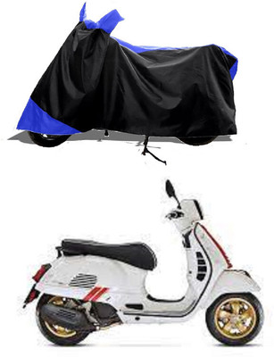 GROFATIK Two Wheeler Cover for Vespa(GTS Super 125 BS6, Blue)