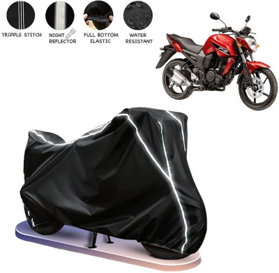 BOTAUTO Two Wheeler Cover for Yamaha(FZ-S FI, Black, White)
