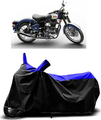 VESMEI Two Wheeler Cover for Royal Enfield(Bullet 500, Blue)