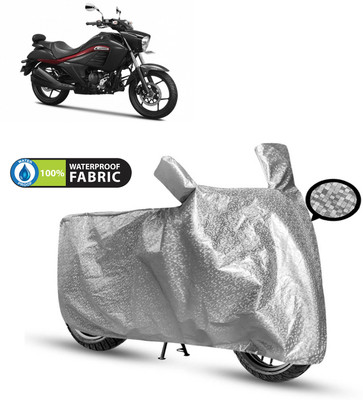 CODOKI Waterproof Two Wheeler Cover for TVS(Intruder, Silver)