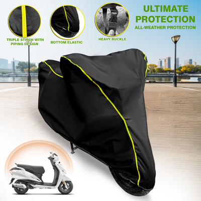 GARREGE Waterproof Two Wheeler Cover for Hero(Duet 125CC, Black)