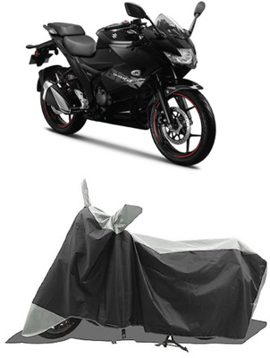 GROFATIK Two Wheeler Cover for Suzuki(Gixxer SF, Grey)