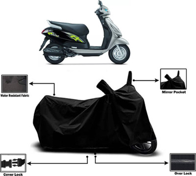 KEDIT Two Wheeler Cover for Suzuki(Swish 125, Black)