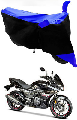 Furious3D Two Wheeler Cover for Hero(Xtreme 200S, Blue, Black)