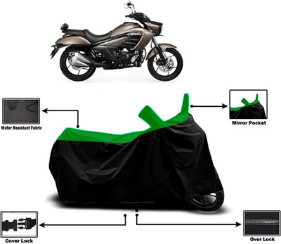 Amexride Two Wheeler Cover for Suzuki(intruder 150, Green)