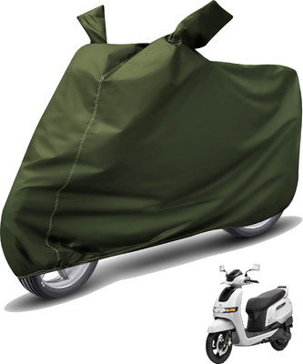 Auto Hub Waterproof Two Wheeler Cover for TVS(iQube, Green)