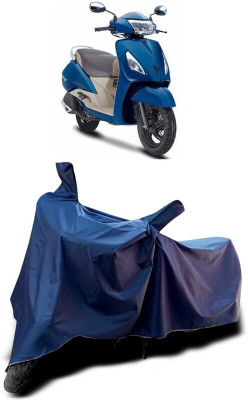 KEDIT Two Wheeler Cover for TVS(Jupiter Grande, Blue)